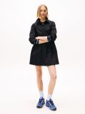 Black Poplin Mini Shirt Dress  Women