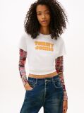 Beige Essential Regular Logo Tee  Women