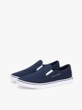 Μπλε Slip-On Sneakers Από Canvas  Άνδρες