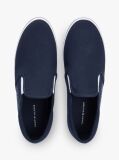 Μπλε Slip-On Sneakers Από Canvas  Άνδρες