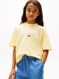 Yellow Varsity Logo Mélange T-Shirt  Girls