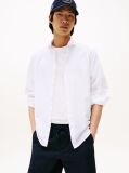 White Smart Casual Slim Fit Oxford Shirt  Men