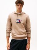 Μπεζ Hoody Με Σημαία Και Κορδόνι  Άνδρες