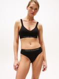 Μαύρο Σουτιέν Bralette Με Ενίσχυση Και Λογότυπο  Γυναίκες