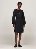 Black Gathered Fit And Flare Mini Dress  Women