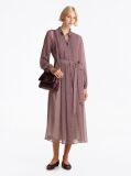 Multi Pleated Fit And Flare Maxi Dress  Women