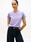 Purple Textured Logo T-Shirt  Women