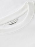 Άσπρο Boxy T-Shirt Με Πλέξη Interlock  Γυναίκες