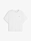 Άσπρο T-Shirt Με Κλασική Λαιμόκοψη Και Μανίκι Batwing  Γυναίκες