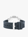 Blue Blue Silicone Bezel Sub-Counter Watch  Men
