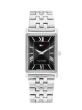 Black Silver-Black Dial Two-Tone Stainless Steel Watch  Men