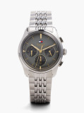 Grey Black Dial Gold-Plated Chronograph Watch  Men