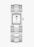 Silver Stainless Steel Square Dial Bracelet Watch  Women