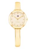 Gold Gold Toned Stainless Steel Bangle Watch  Women