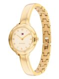 Gold Gold Toned Stainless Steel Bangle Watch  Women