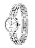 White White Dial Stainless Steel Bracelet Strap Watch  Women