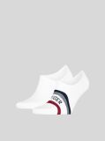 White Tommy Hilfiger Men's Invisible Footie Socks 2 Pack  Men