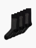 Black Tommy Hilfiger Men's Classic Socks 6 Pack  Men