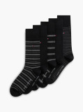 Black Tommy Hilfiger Men's Classic Socks 5 Pack  Men