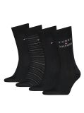 Black Tommy Hilfiger Men's Classic Socks 4 Pack  Men