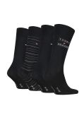 Black Tommy Hilfiger Men's Classic Socks 4 Pack  Men