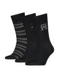 Black Tommy Hilfiger Men's Classic Socks 3 Pack  Men
