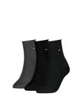 Black Tommy Hilfiger Women's Short Socks 3 Pack  Women