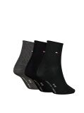 Black Tommy Hilfiger Women's Short Socks 3 Pack  Women