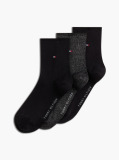 Black Tommy Hilfiger Women's Short Socks 3 Pack  Women