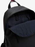Black Essential Polyurethane Backpack  Men