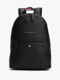 Black Essential Polyurethane Backpack  Men