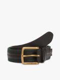 Blue Leather And Webbing Casual Belt  Men
