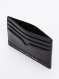 Black TH Business Leather Card Holder  Men