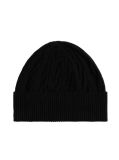 Black Hilfiger Flag Cable Knit Wool Blend Beanie  Men