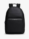 Black Metal Logo Backpack  Men