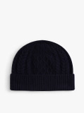 Multi TH Crest Cable Knit Beanie  Men