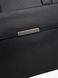 Black TH Business Leather Logo Laptop Bag  Men