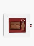 Brown Leather Card Holder And Key Fob Gift Box  Men
