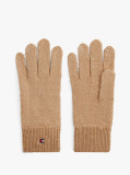 Brown Hilfiger Flag Fluffy Knit Gloves  Women