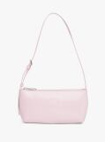 Pink Shiny Logo Plaque Shoulder Bag  Women