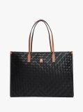 Black City TH Monogram Woven Tote Bag  Women