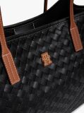Black City TH Monogram Woven Tote Bag  Women