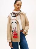 Multi Hilfiger Flag Floral Scarf  Women