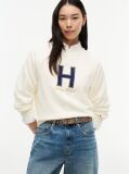 Μπεζ TH Monogram Jacquard Ζώνη Με Αγκράφα Τετράγωνη  Γυναίκες