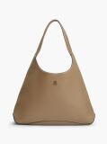 Beige Zip Pocket TH Monogram Hobo Bag  Women