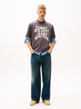 Grey 90s Crew Neck T-Shirt  Men
