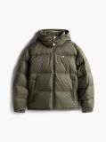Green Water Repellent Ripstop Alaska Puffer Jacket  Men