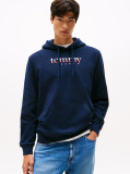 Μπλε Terry Hoody Με Λογότυπο Και Κορδόνι  Άνδρες