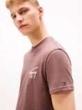 Καφέ T-Shirt Με Κλασική Λαιμόκοψη Και Signature Πίσω Λογότυπο  Άνδρες