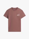 Καφέ T-Shirt Με Κλασική Λαιμόκοψη Και Signature Πίσω Λογότυπο  Άνδρες